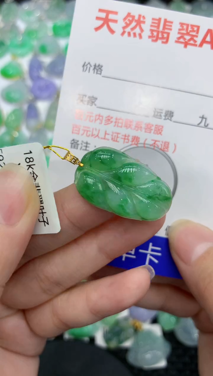 【闪购商品】翡翠颈饰18K金镶嵌 111111111111