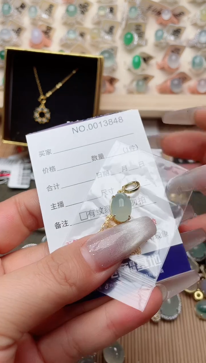 【闪购商品】翡翠戒指银S925镶嵌·