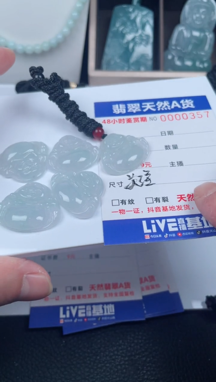翡翠未镶嵌颈饰         