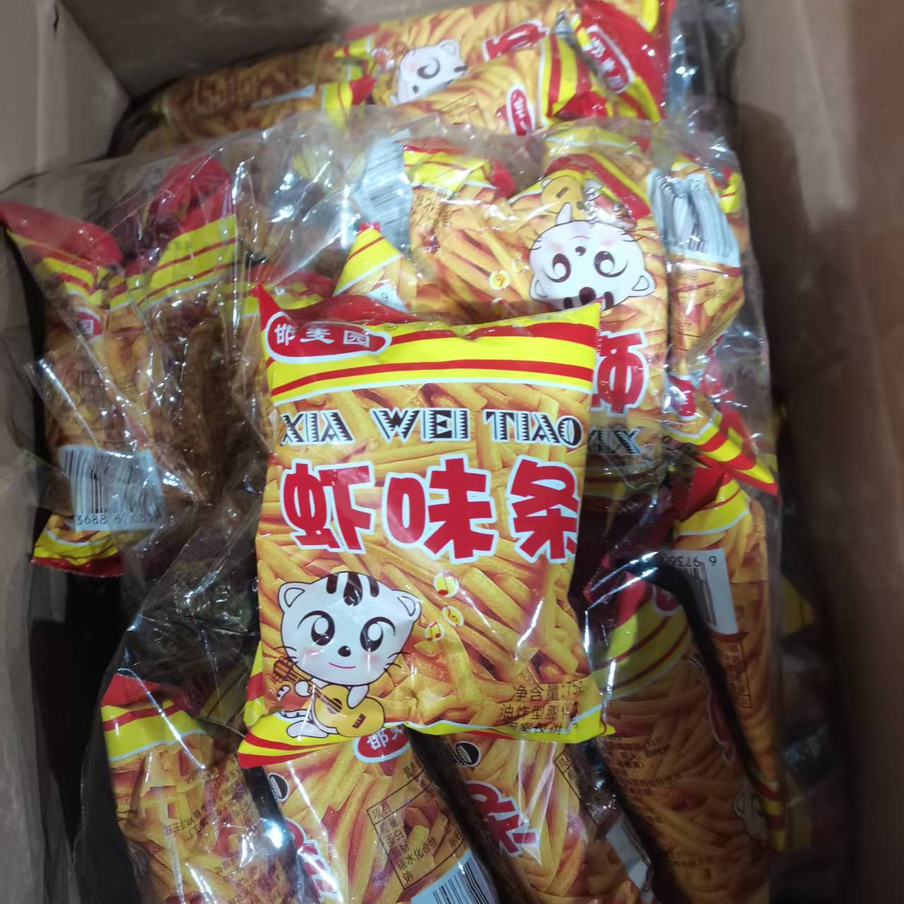 虾味条儿童零食日期好 6包  编号28