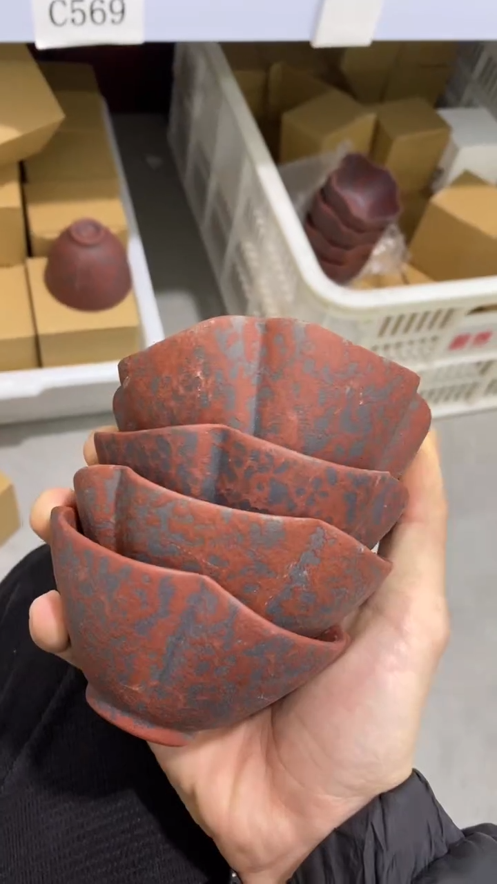 瓷片4个陶瓷茶具茶器