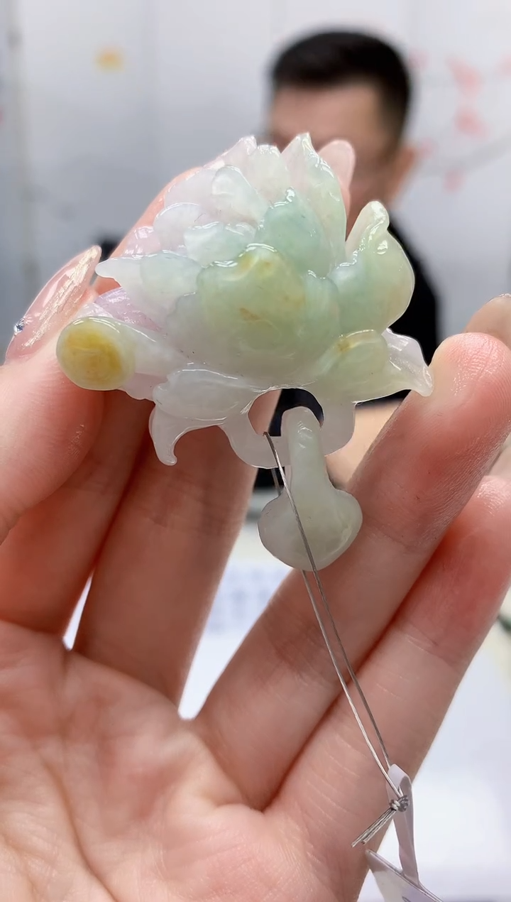 【闪购商品】定制翡翠未镶嵌5152jw-毛货挂件82