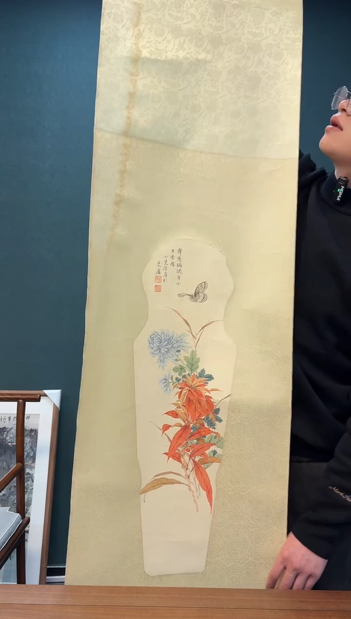 【闪购商品】书法陆老师 花鸟图 立轴