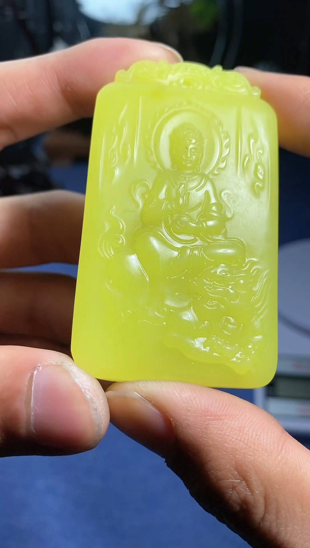 【闪购商品】和田玉颈饰未镶嵌鸡油黄观音