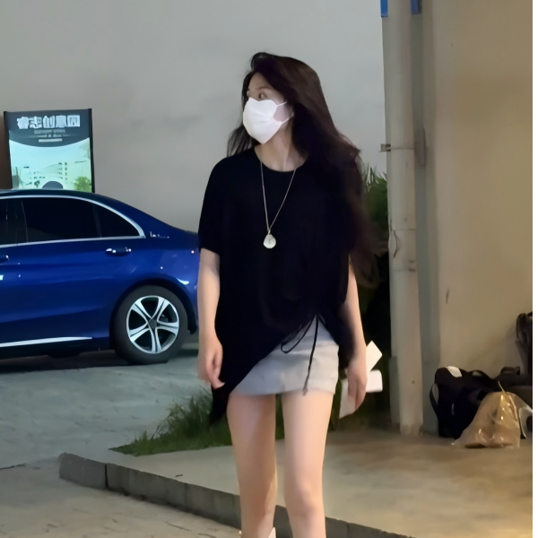 不规则抽绳设计百搭夏季新款慵风宽松欧若风冰感防晒短袖T恤