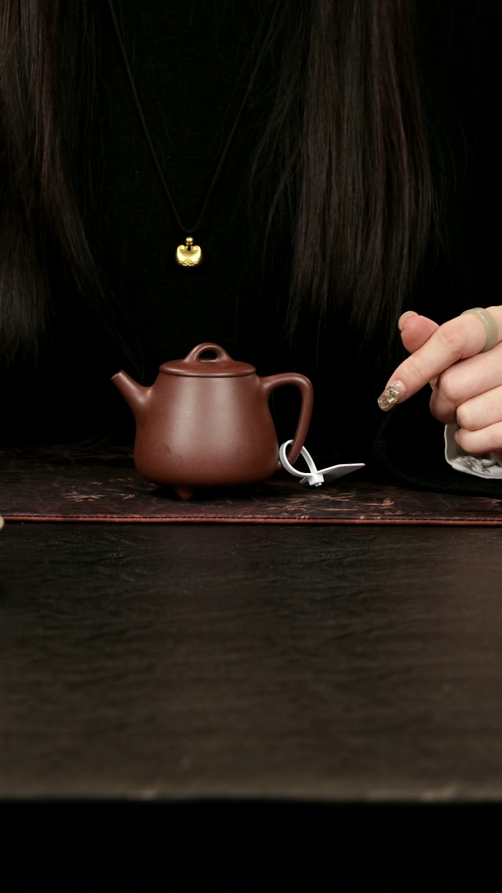 茶壶紫砂老紫泥高石瓢150cc