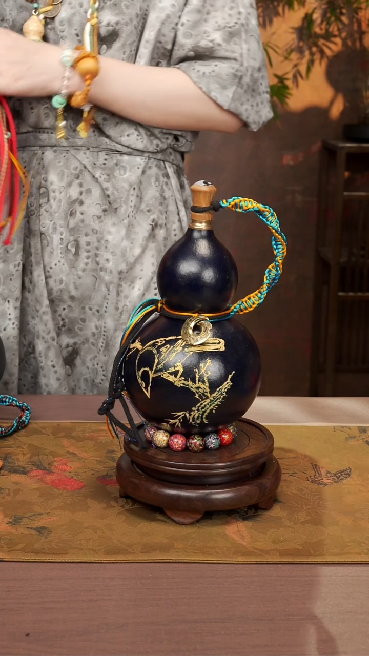 72易林精品大漆酒葫芦-----338