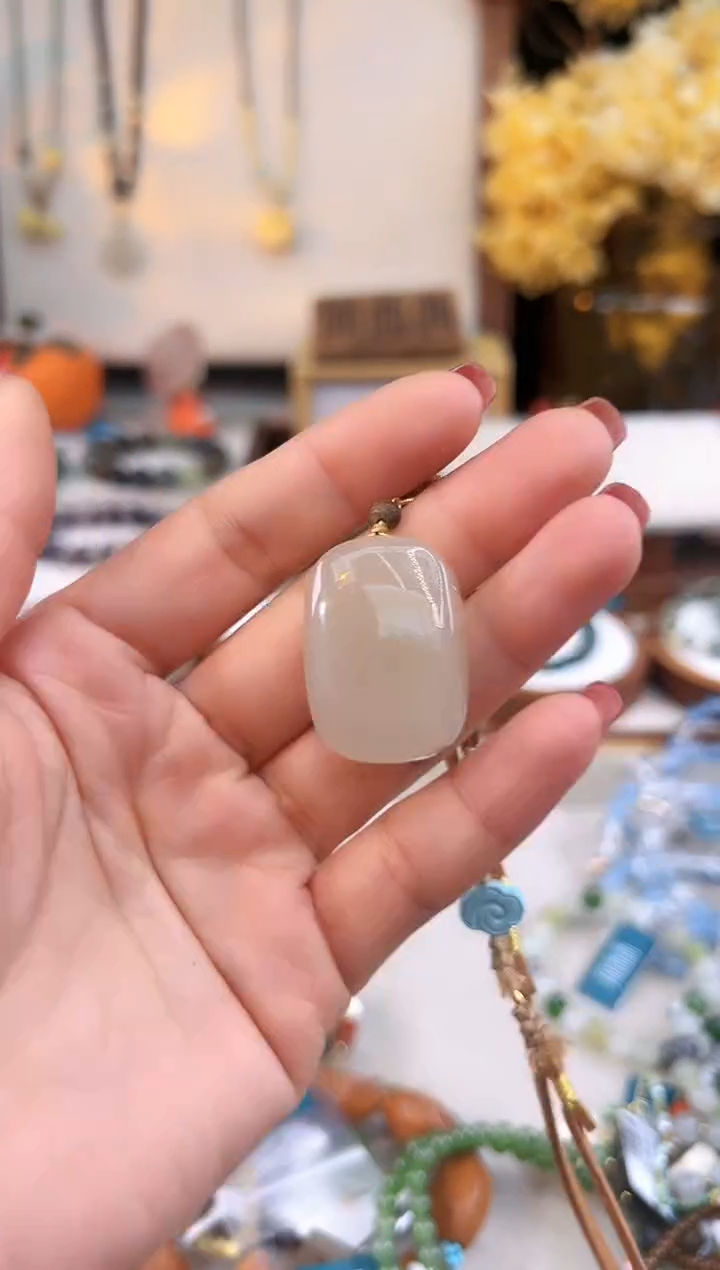 【闪购商品】和田玉项链18K金镶嵌@@B9921D016302