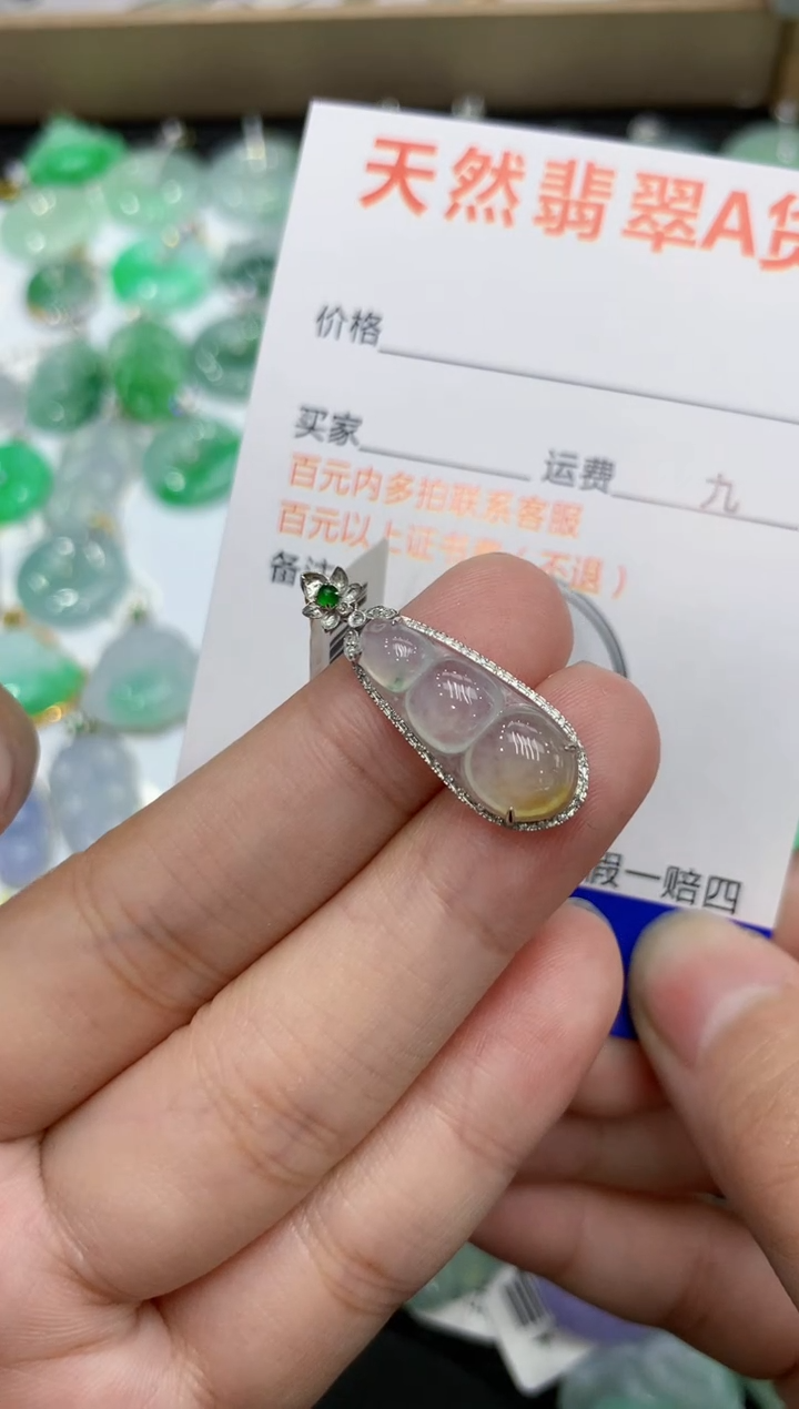 【闪购商品】翡翠颈饰18K金镶嵌111111111111