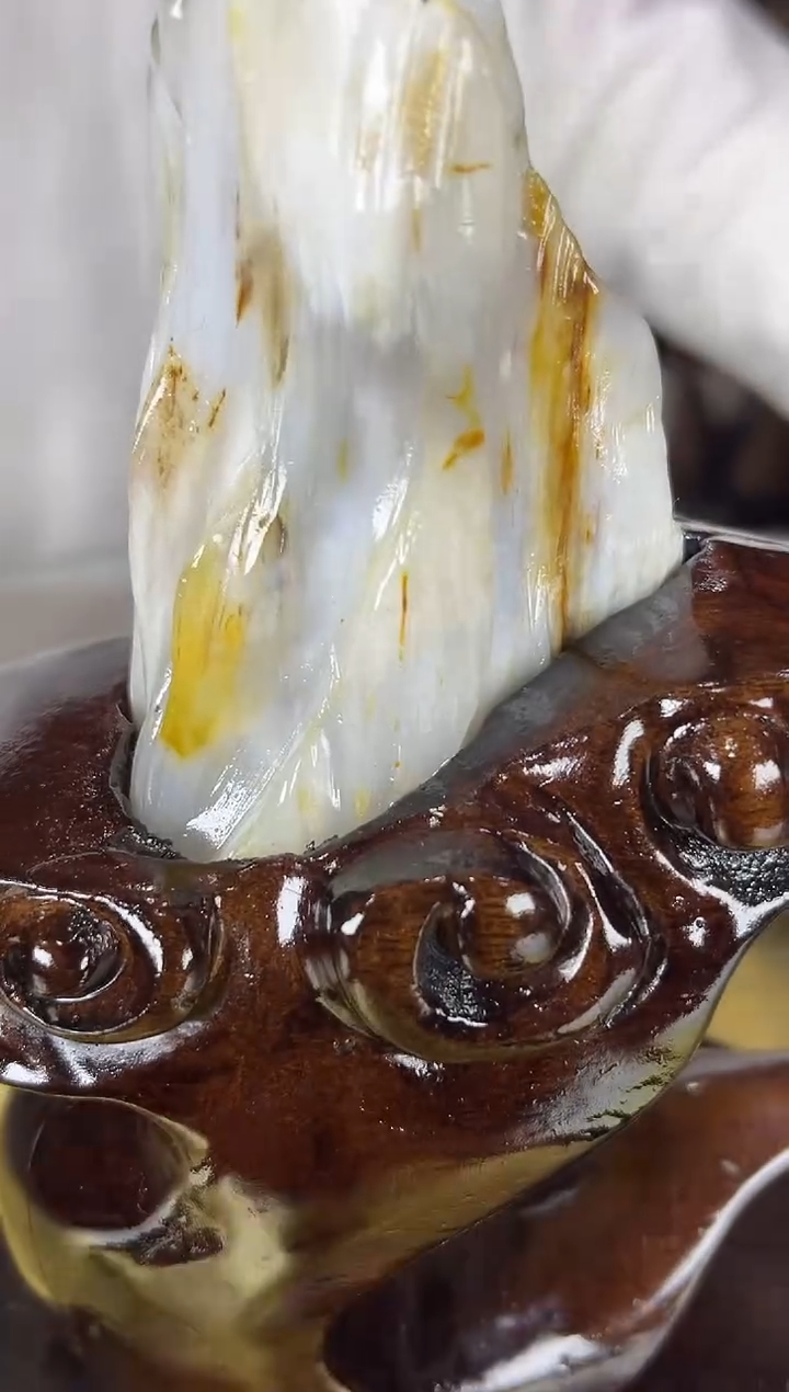 未镶嵌珠宝奇石硅化玉缅甸天然树化玉摆件