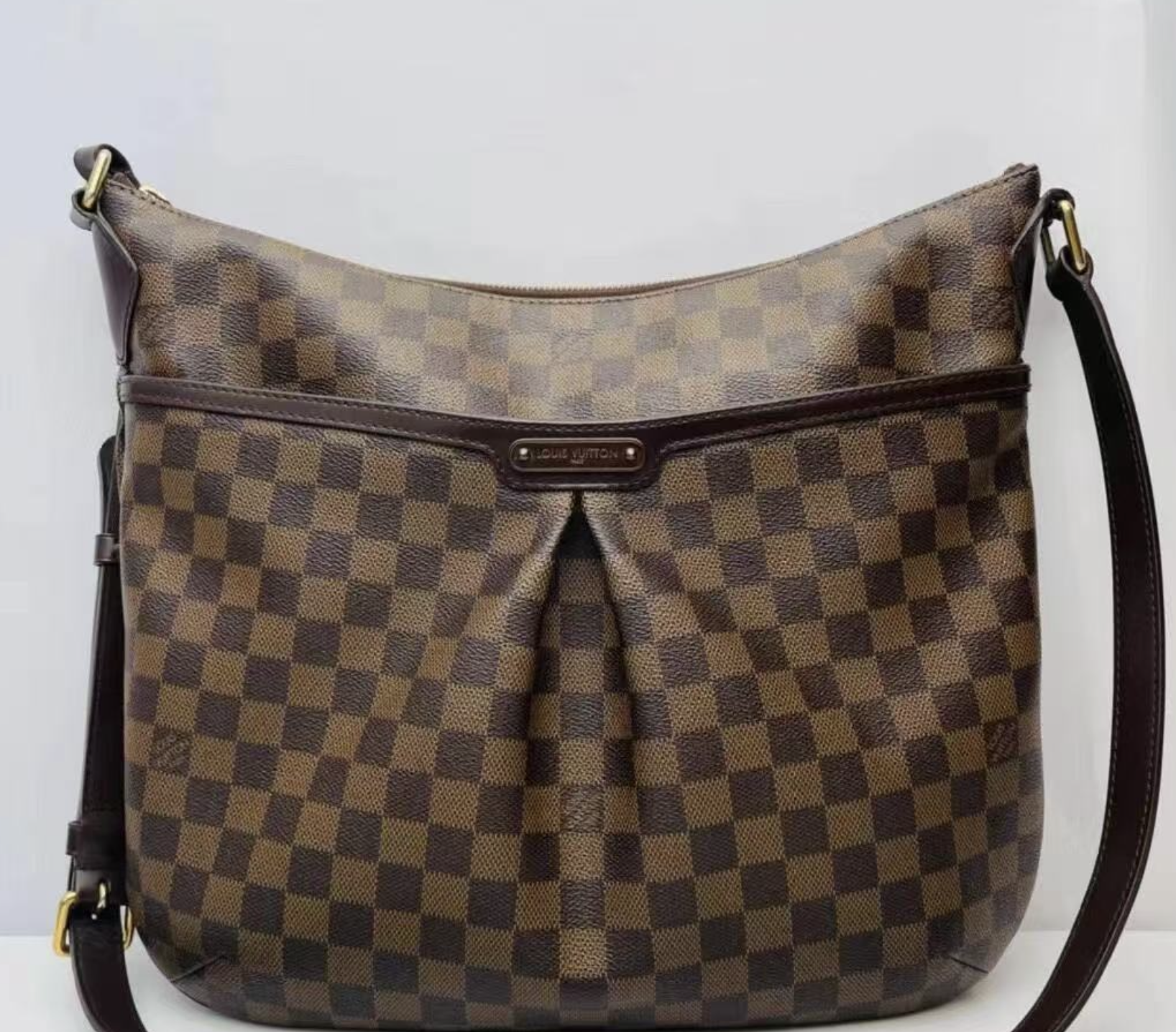 95新 LV 拾锦奢品棕棋盘格斜挎包