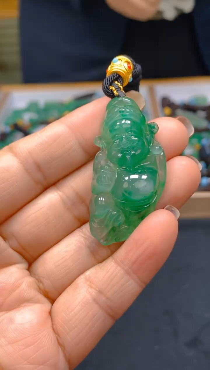 【闪购商品】石英质玉颈饰未镶嵌冰美人非洲翠032