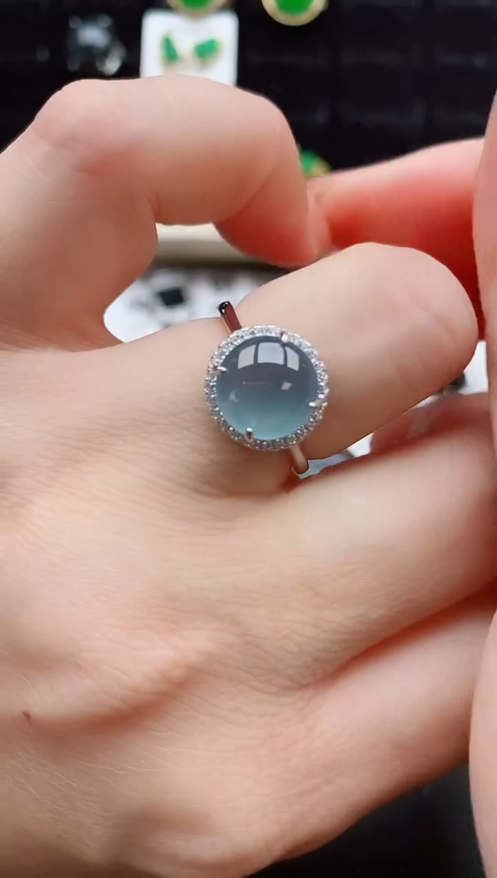 【闪购商品】翡翠戒指银S925镶嵌212121