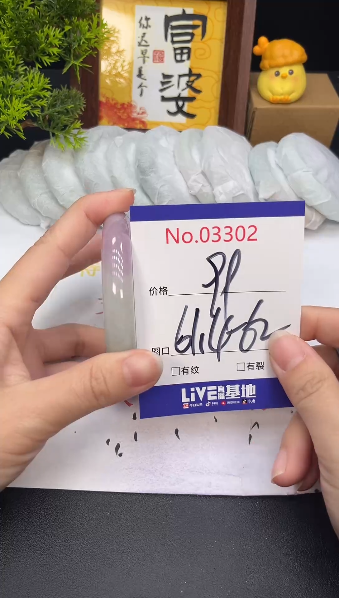 未镶嵌手镯翡翠3302