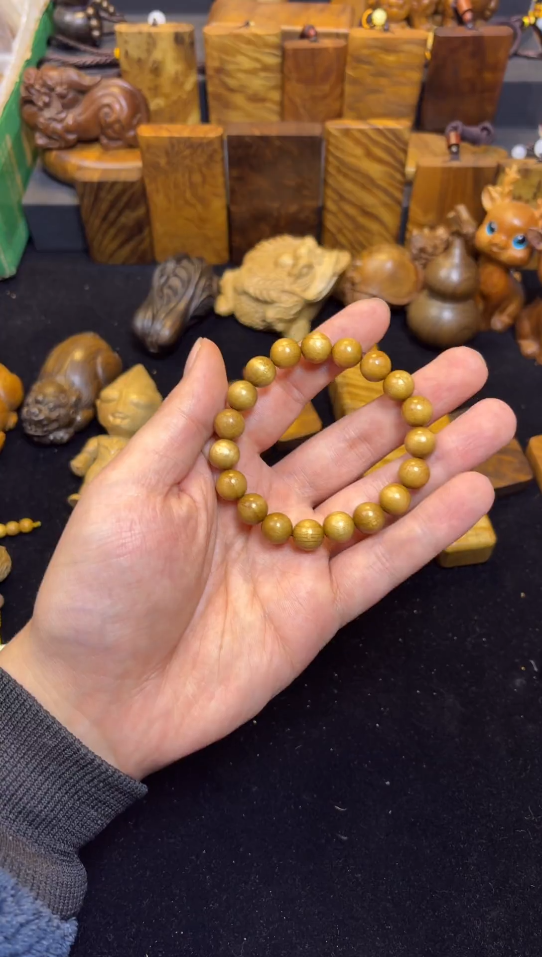 【闪购商品】楠木（金丝楠）手串/手链1.0黄手串127