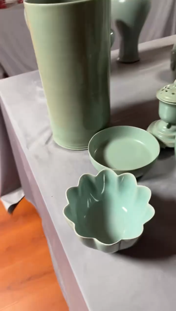 汝瓷平顶山汝瓷产品   莲花温碗