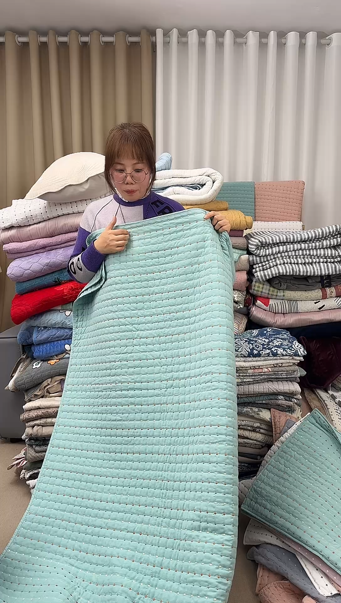 棉2*2.3绿色米粒绣