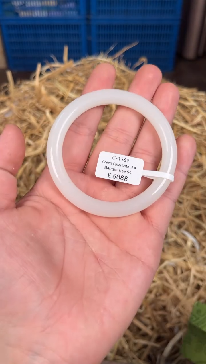 未镶嵌手镯石英质玉C1369
