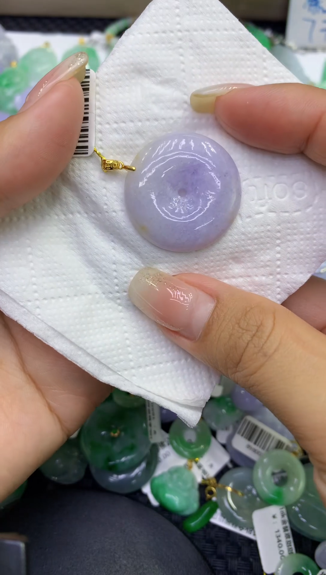 颈饰未镶嵌翡翠天然缅甸A货翡翠