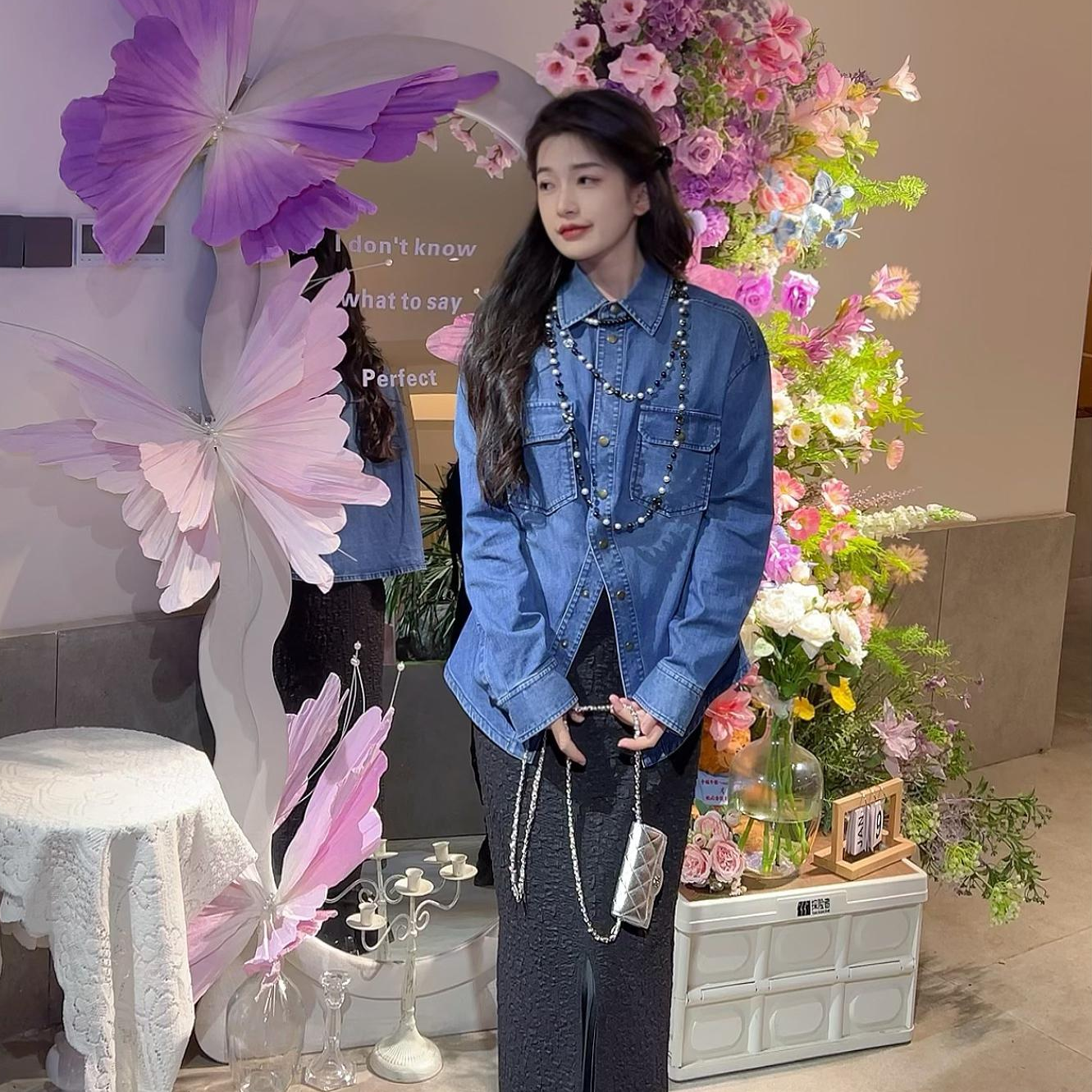 GIRDEAR/哥弟秋冬爆款新款显瘦复古水洗牛仔外套1300614新派简约