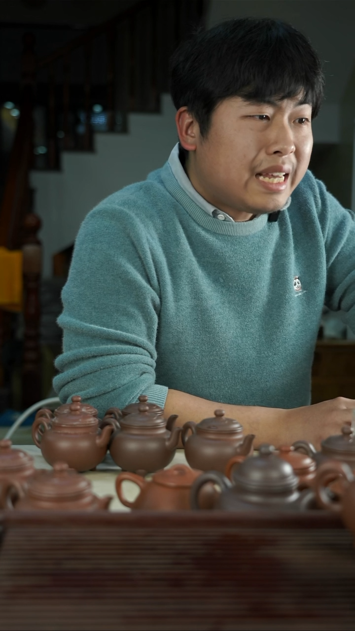 茶壶紫砂我小斌如意 半手工