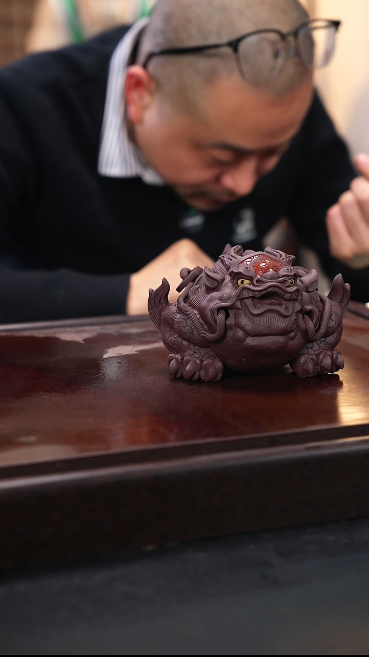 紫砂茶宠紫砂蟾王