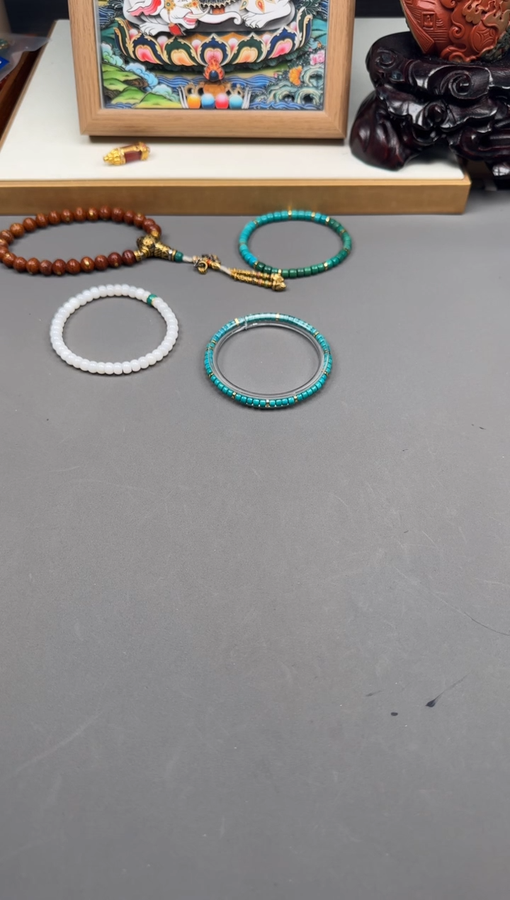 【闪购商品】和田玉（碧玉）手串手串未镶嵌手串手串