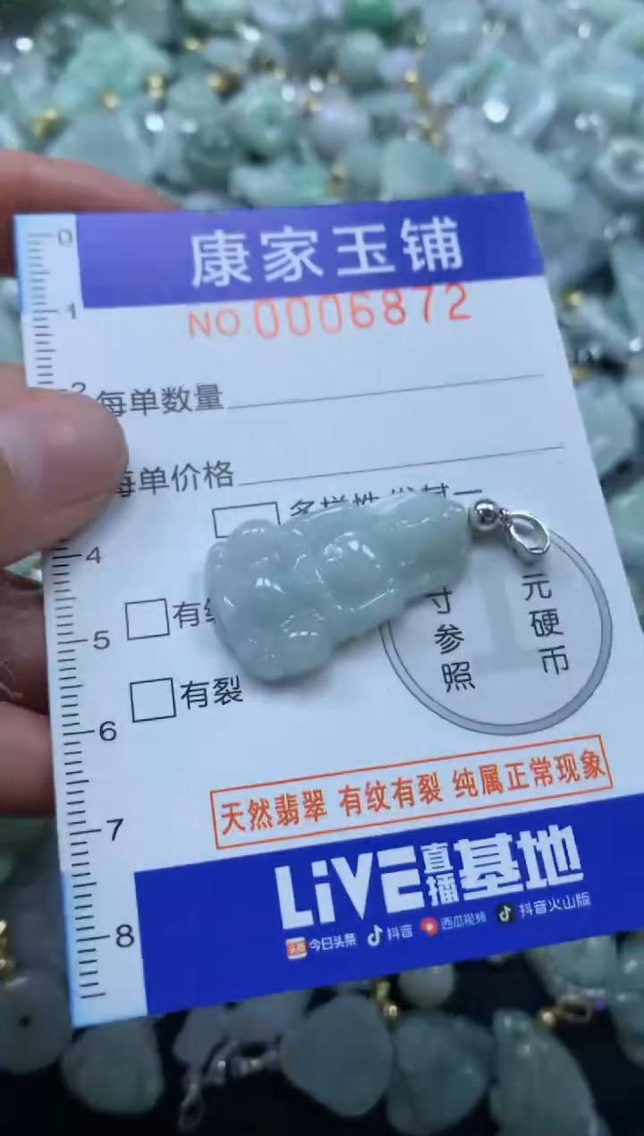 颈饰未镶嵌翡翠6872