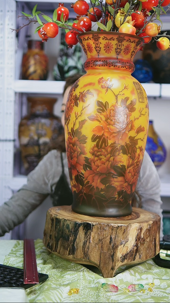 琉璃用****6落地花瓶格雷花瓶