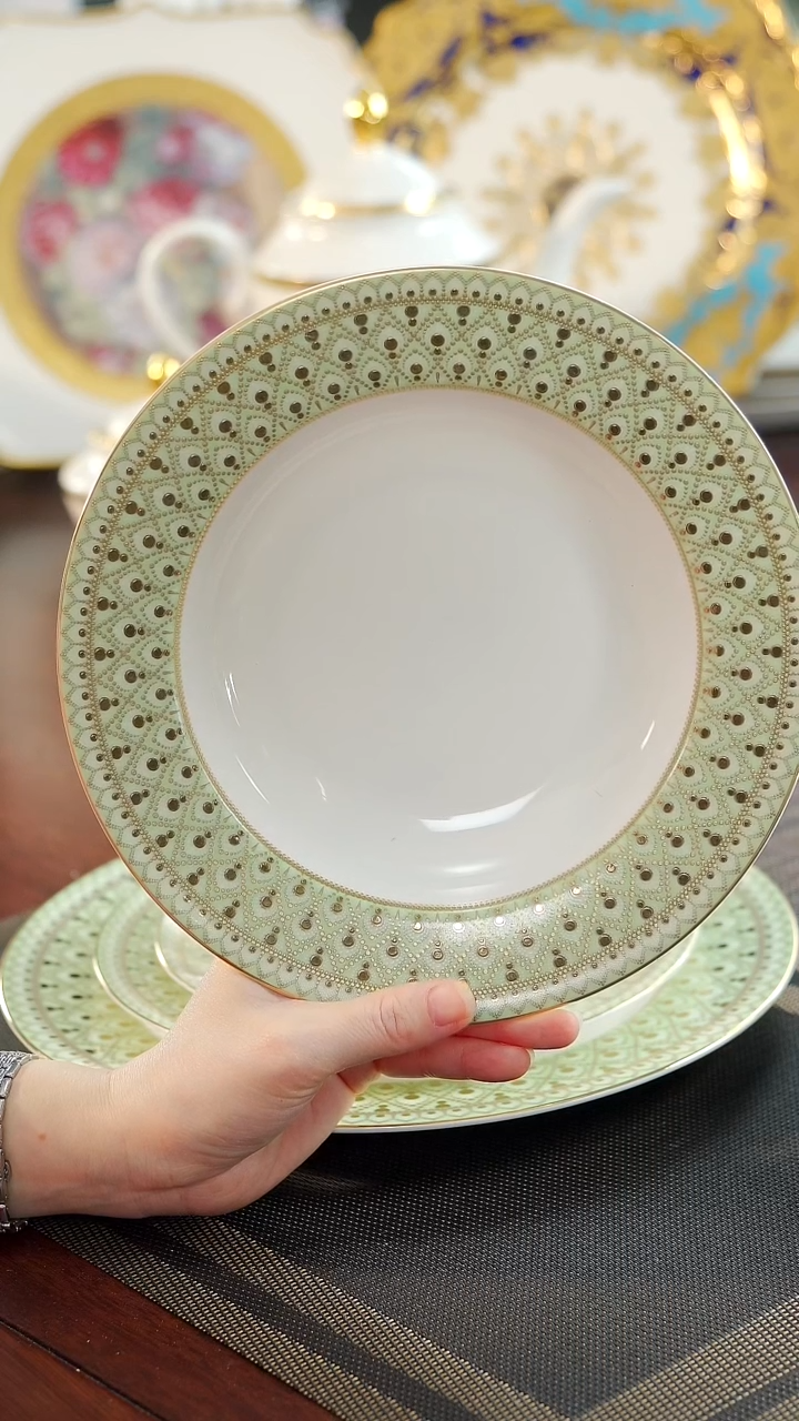 【闪购商品】瓷片8.5英寸草帽盘福利价