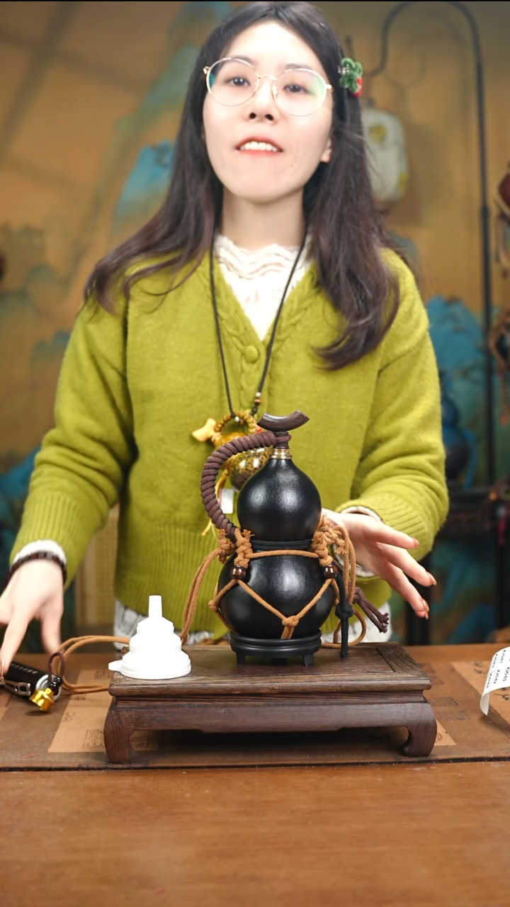 XJ015网兜款大漆酒葫芦（现货现发）