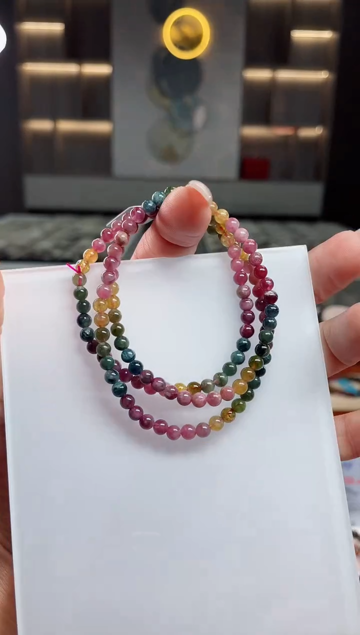 【闪购商品】三圈手串未镶嵌碧玺（多样性发一条）T