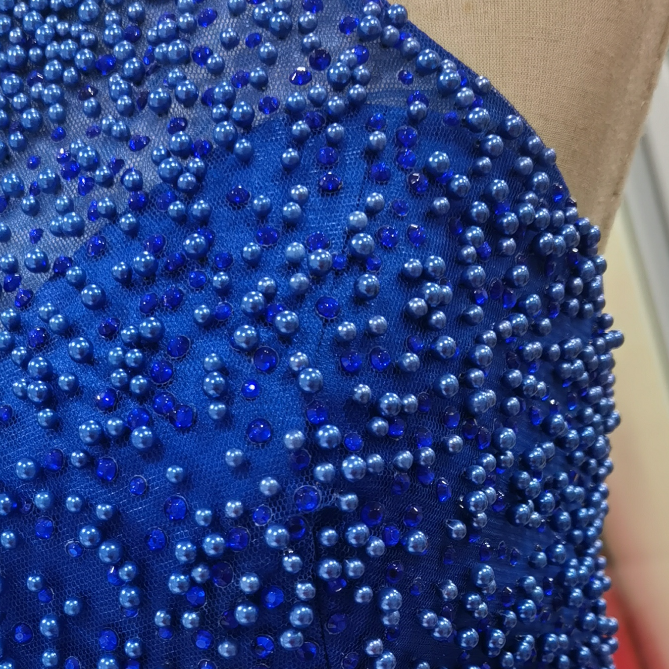 NO退换直播间钉珠长礼服（蓝色）