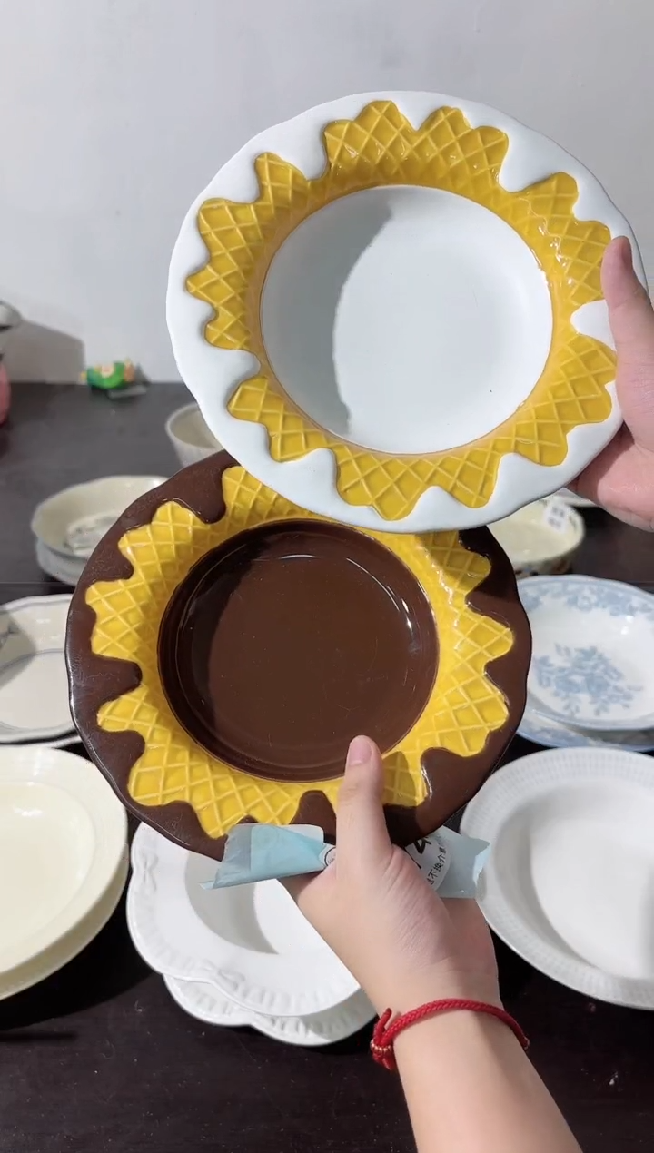 陶直播微瑕白+黑巧深盘