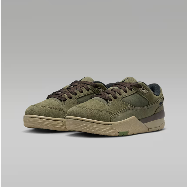 NIKE/耐克女大童 橄榄绿 AJ FLIGHT（GS）低帮休闲福来鞋HF3333-202