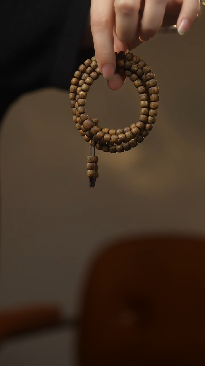 【闪购商品】沉香手串竖纹鼓珠低调奢华多圈