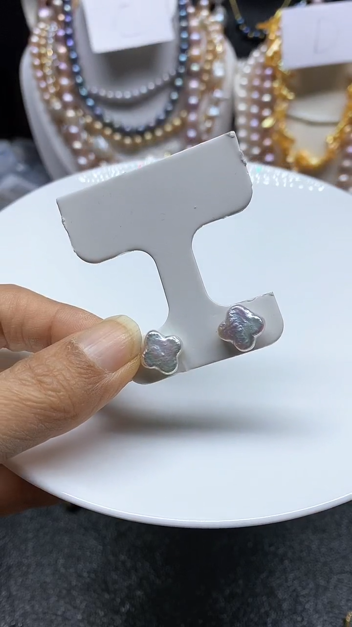 【闪购商品】淡水珍珠耳饰未镶嵌多人