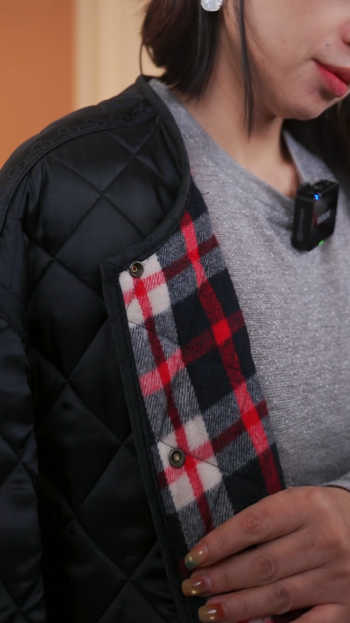 混纺2米BAL80%WO20%PA黑红羊毛格纹绗缝宽140CM540G/M 意大利直邮