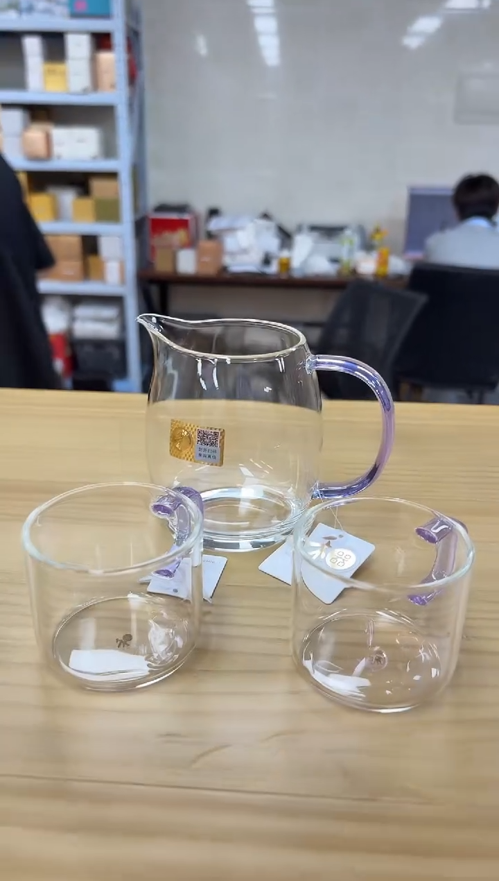 禾器澄然茶海浅紫色+禾器清禾杯一个装*2