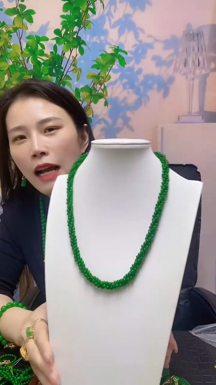 【闪购商品】翡翠项链14K金镶嵌翡翠手链