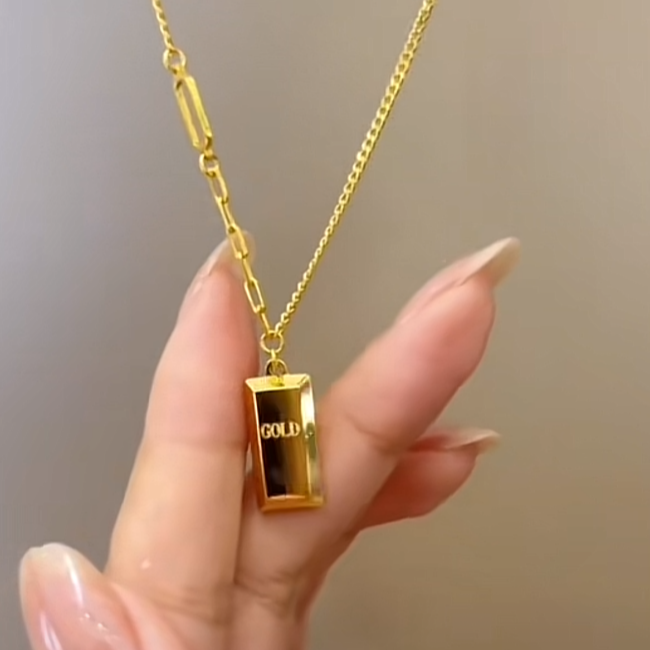 合金项链 合金材质【暴富项链】气质轻奢时尚百搭小众简约经典精致