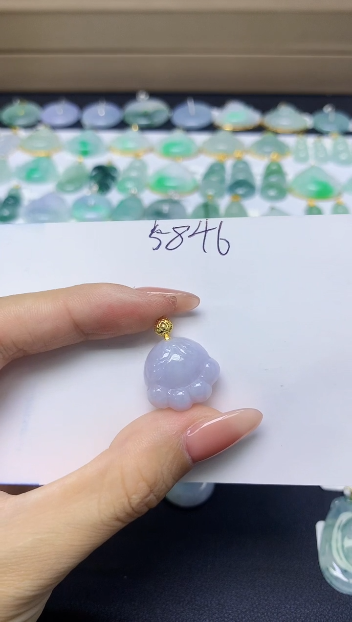 翡翠未镶嵌颈饰天然自然緬甸A貨翡翠