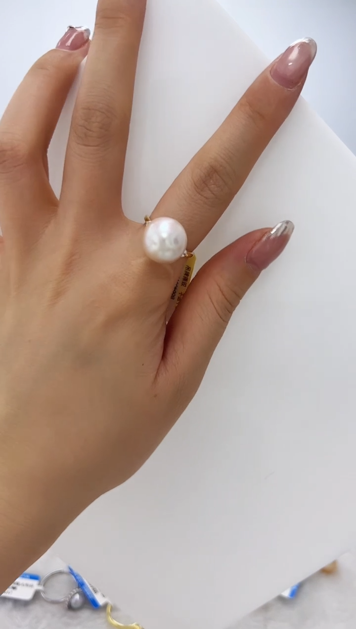 【闪购商品】淡水珍珠DA银S925镶嵌戒指  B664