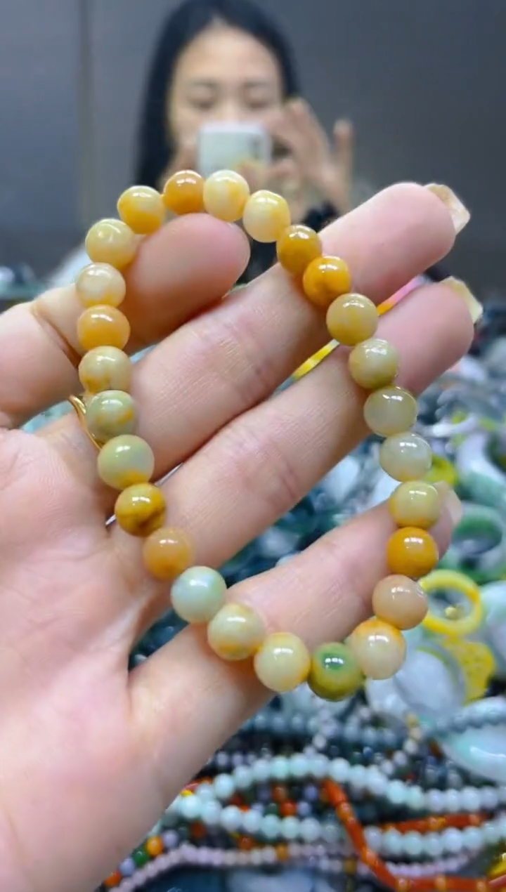 翡翠未镶嵌颈饰7MM/Z/翡翠A货一图一物