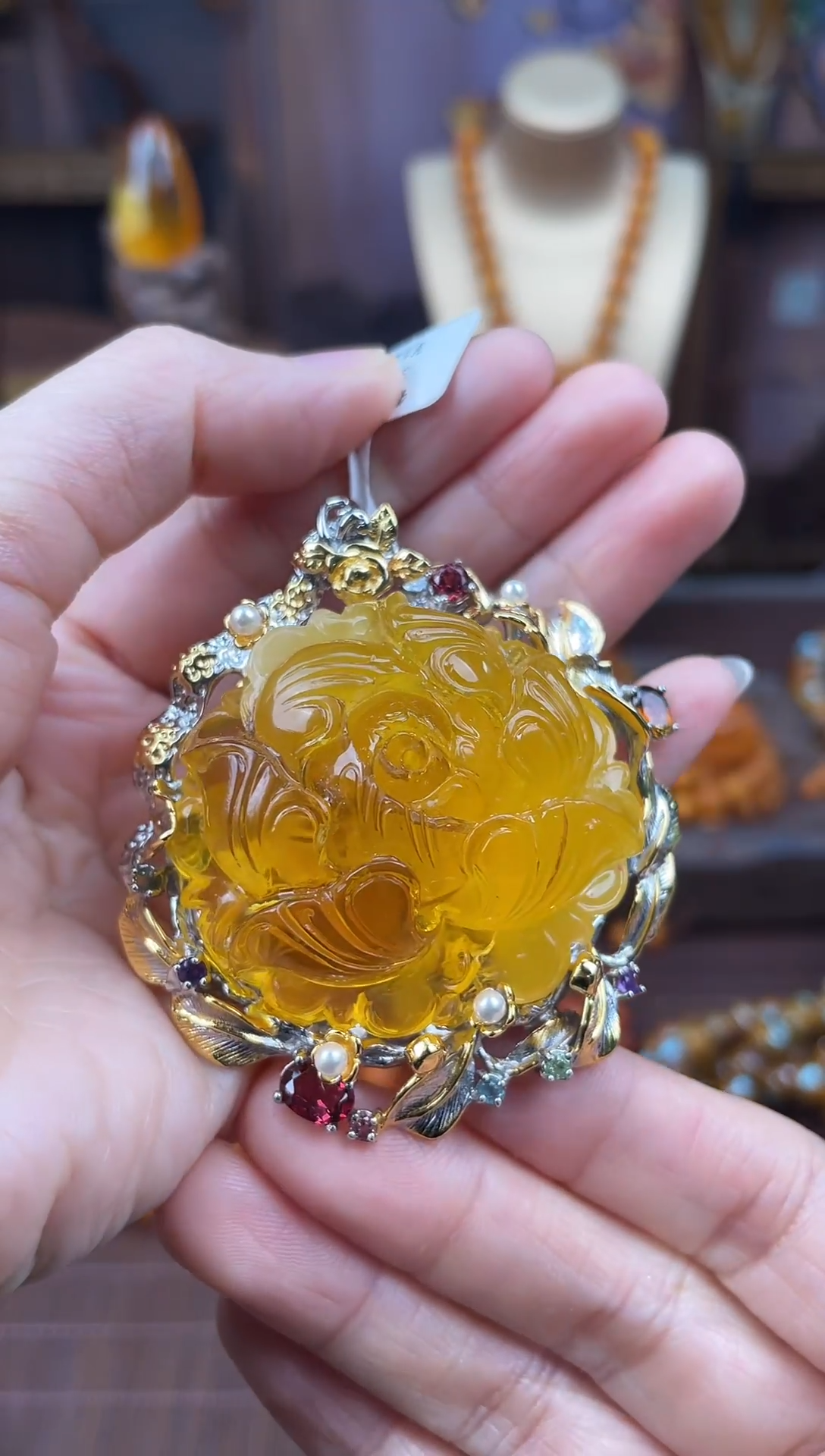 裸石琥珀未镶嵌多样性发货1，假一赔4