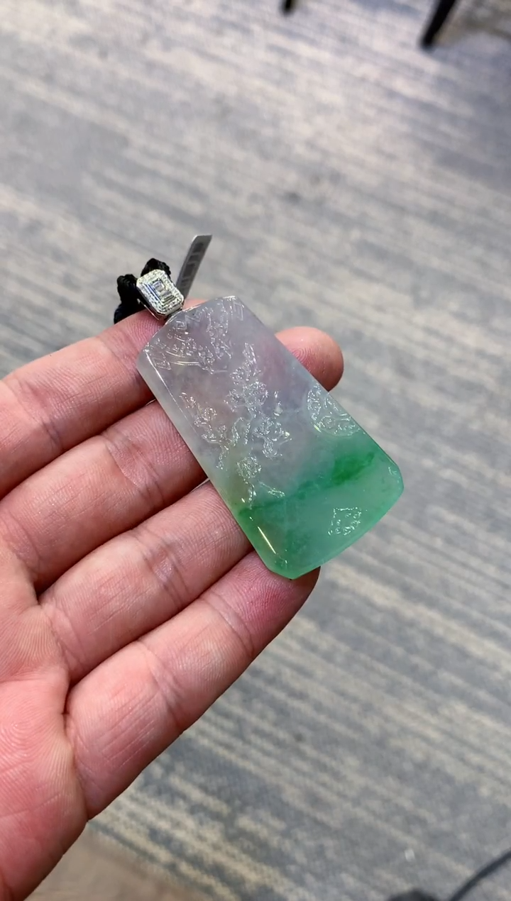 颈饰未镶嵌翡翠天然A货翡翠