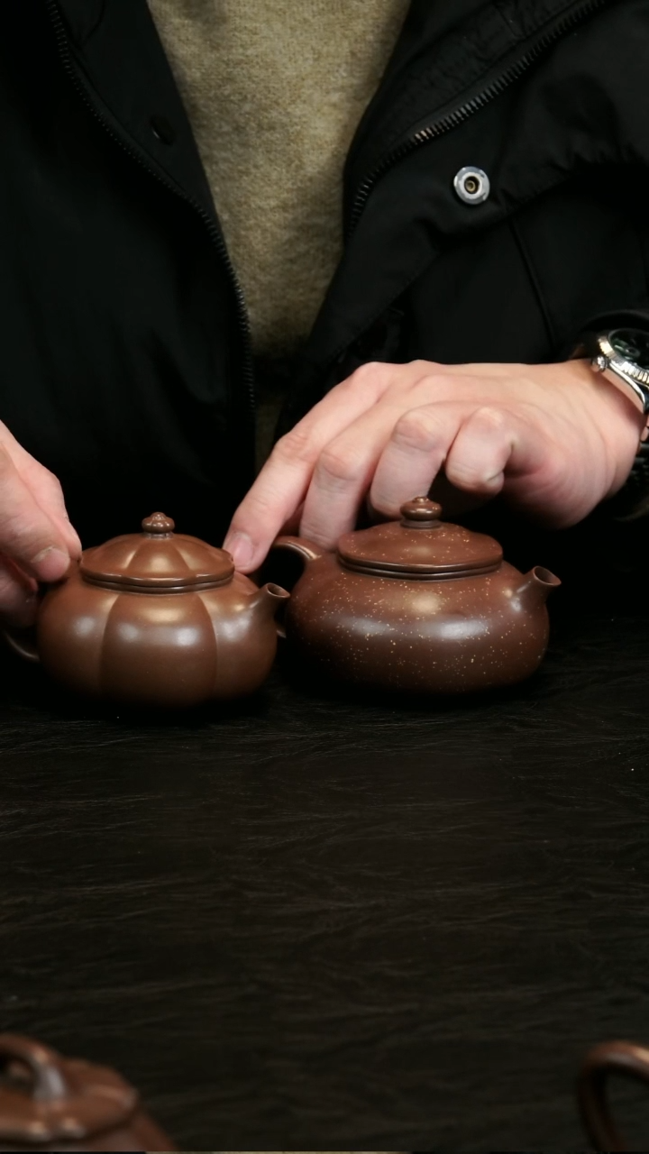 【闪购商品】紫砂茶壶六方寒江+锦文寒江