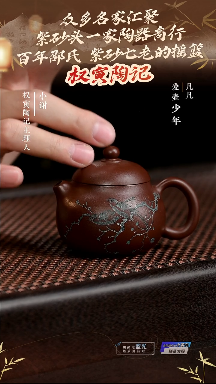 茶壶紫砂YM权寅陶记20文旦紫泥100cc