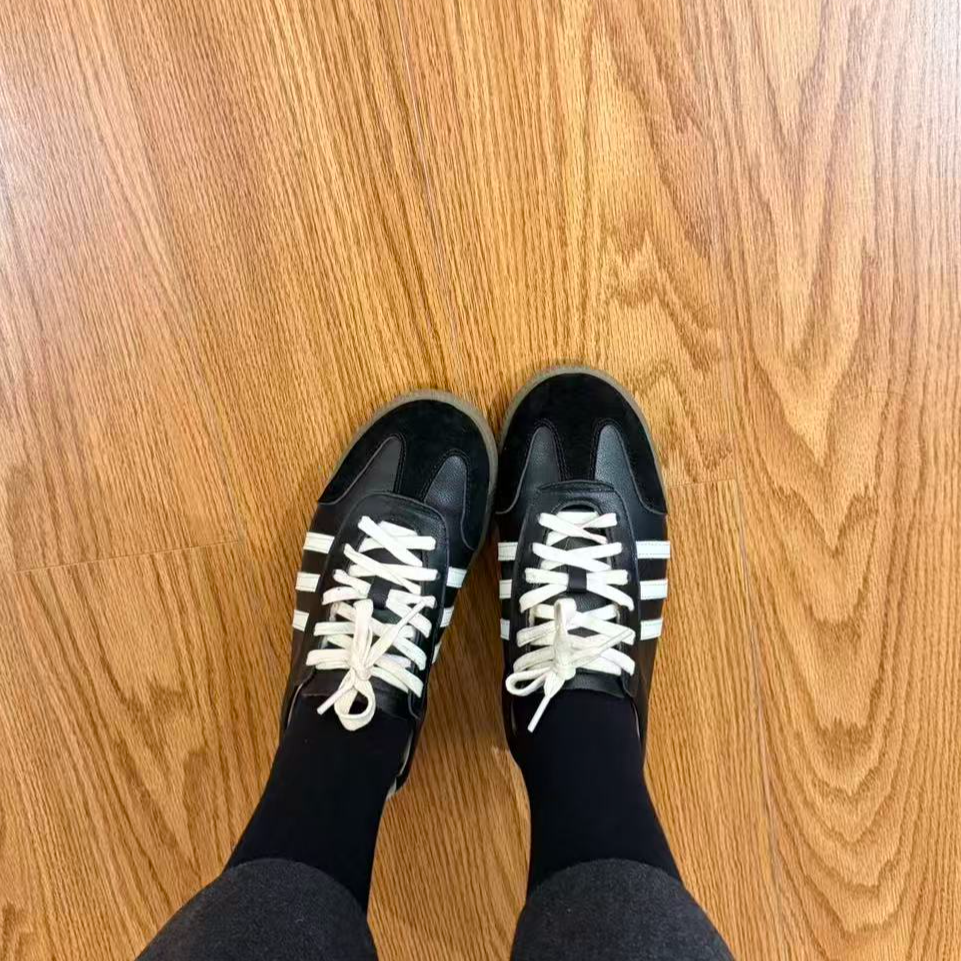 2193余小鱼 两色撞色设计时尚韩系潮流百搭休闲德训鞋女鞋