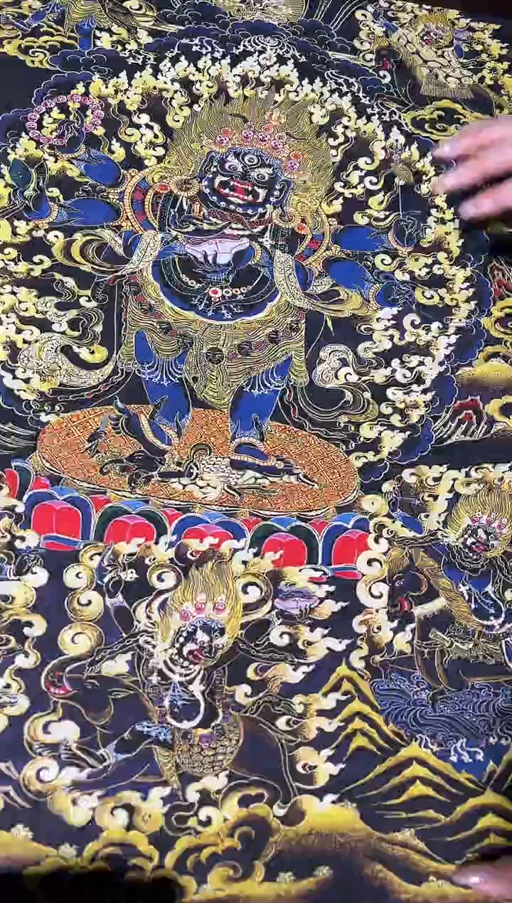 装裱画卷轴画的的帅帅tk